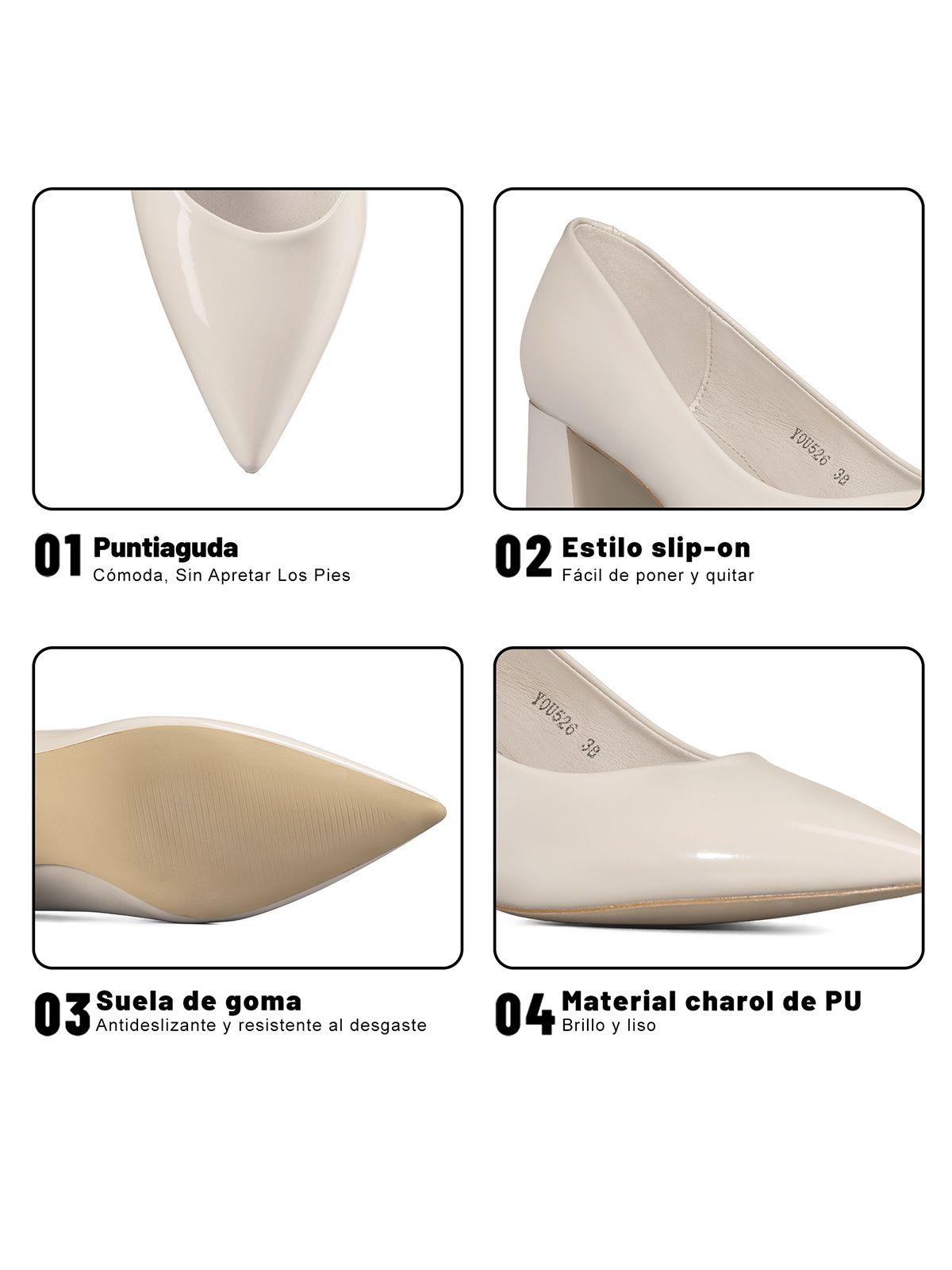 Zapato Taco Charol Puntiagudo Moda Mujer Weide You526-6