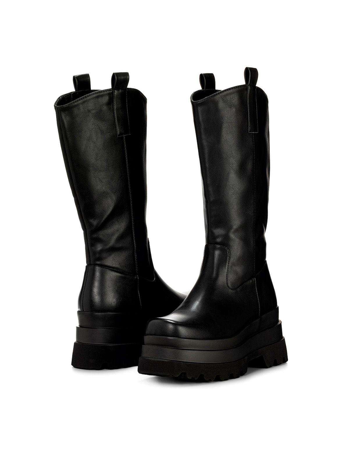 Bota Negro Casual Mujer Weide CZY580-2