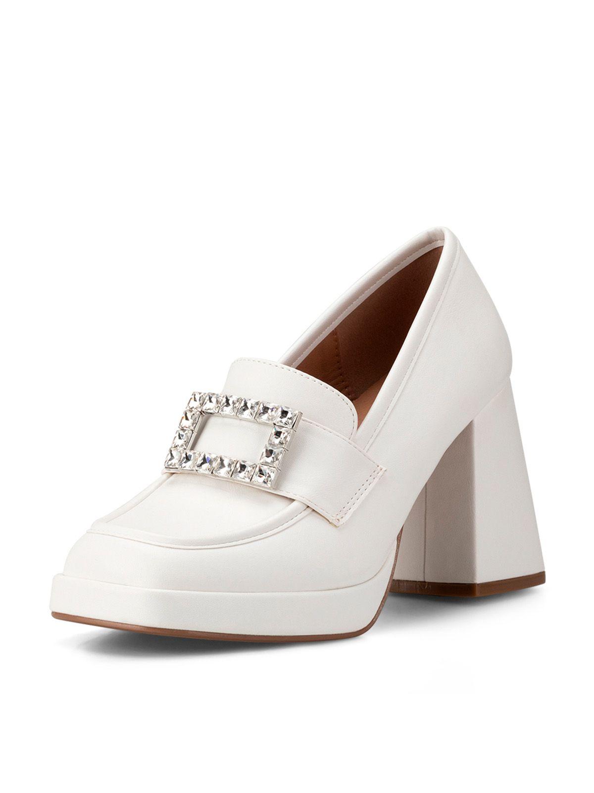 Mocasín Taco Blanco Casual YOU203 Weide-0