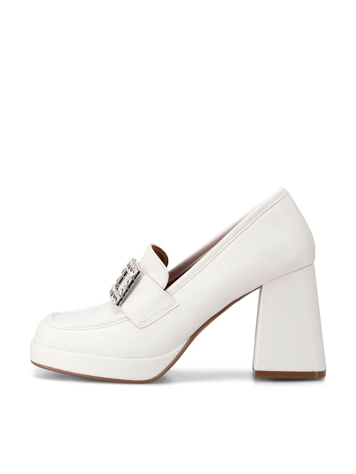 Mocasín Taco Blanco Casual YOU203 Weide-1