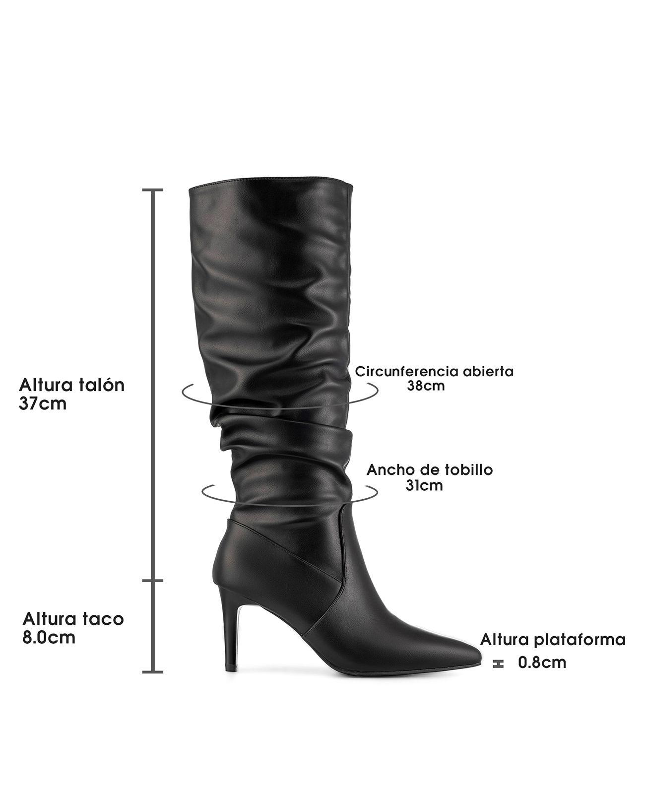 Bota Taco Alto Mujer Elegante PU Weide ZS86-6