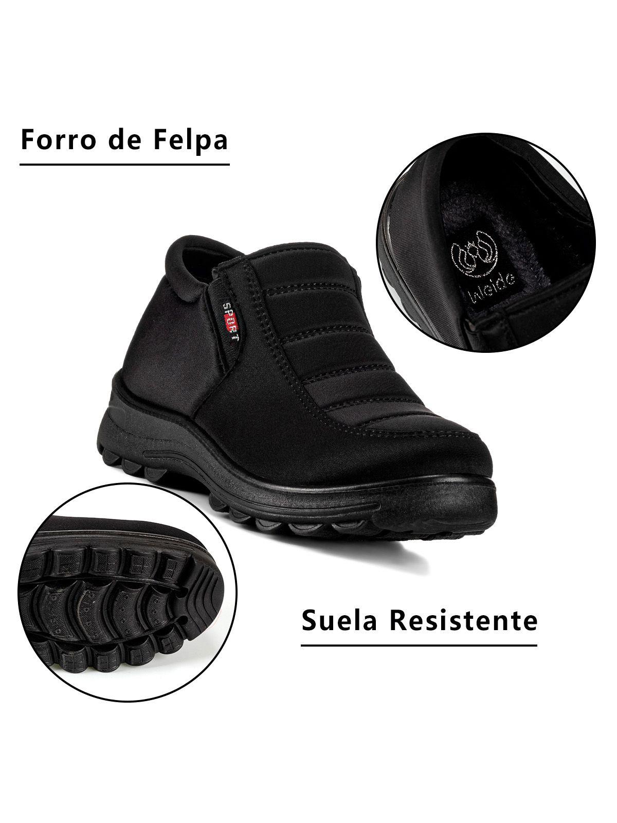 Botin Negro Casual Mujer Weide TFA193-7
