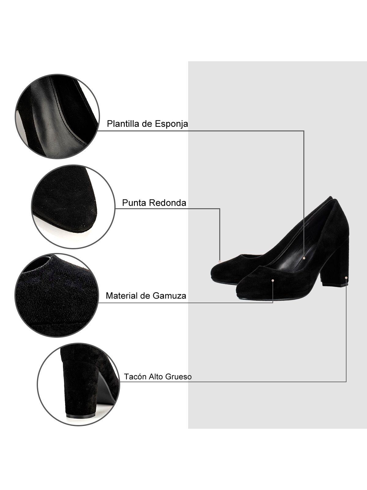 Zapatos Negro Formal Mujer Weide GHE22-6