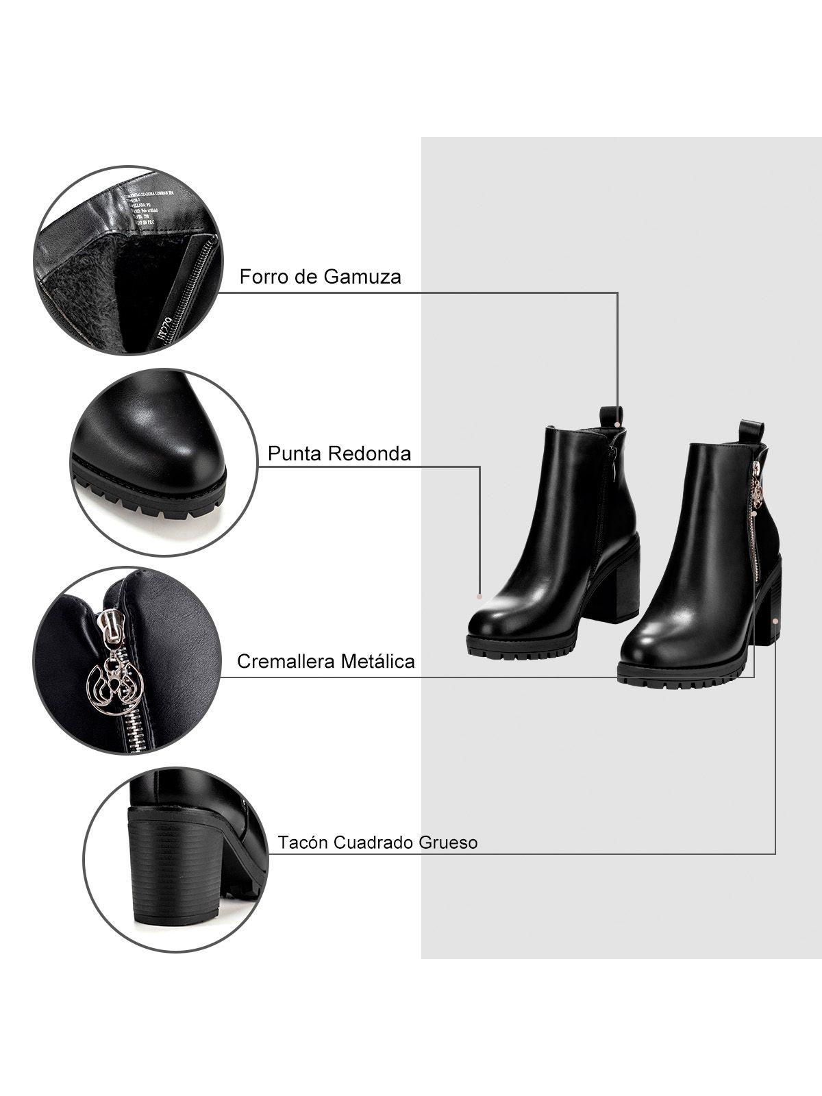 Botin Mujer Nahia Negro Weide-8