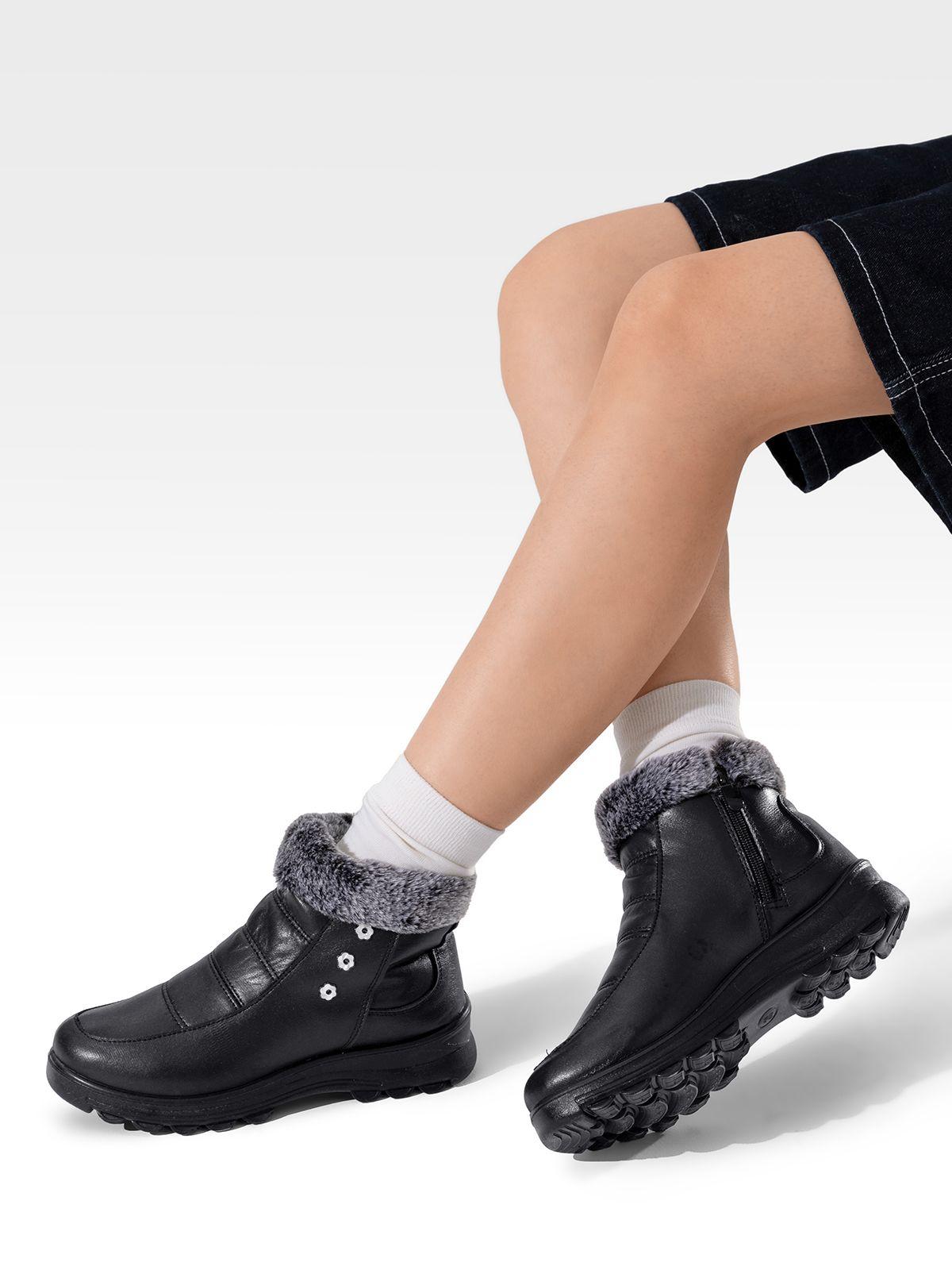 Botin Casual Mujer Térmico Eco Cuero Weide TFA306-1