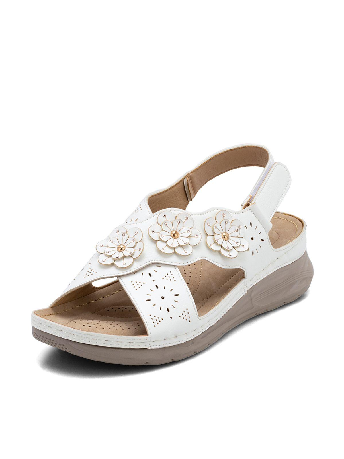 Sandalia Plataforma Blanco Casual JS39 Weide-0