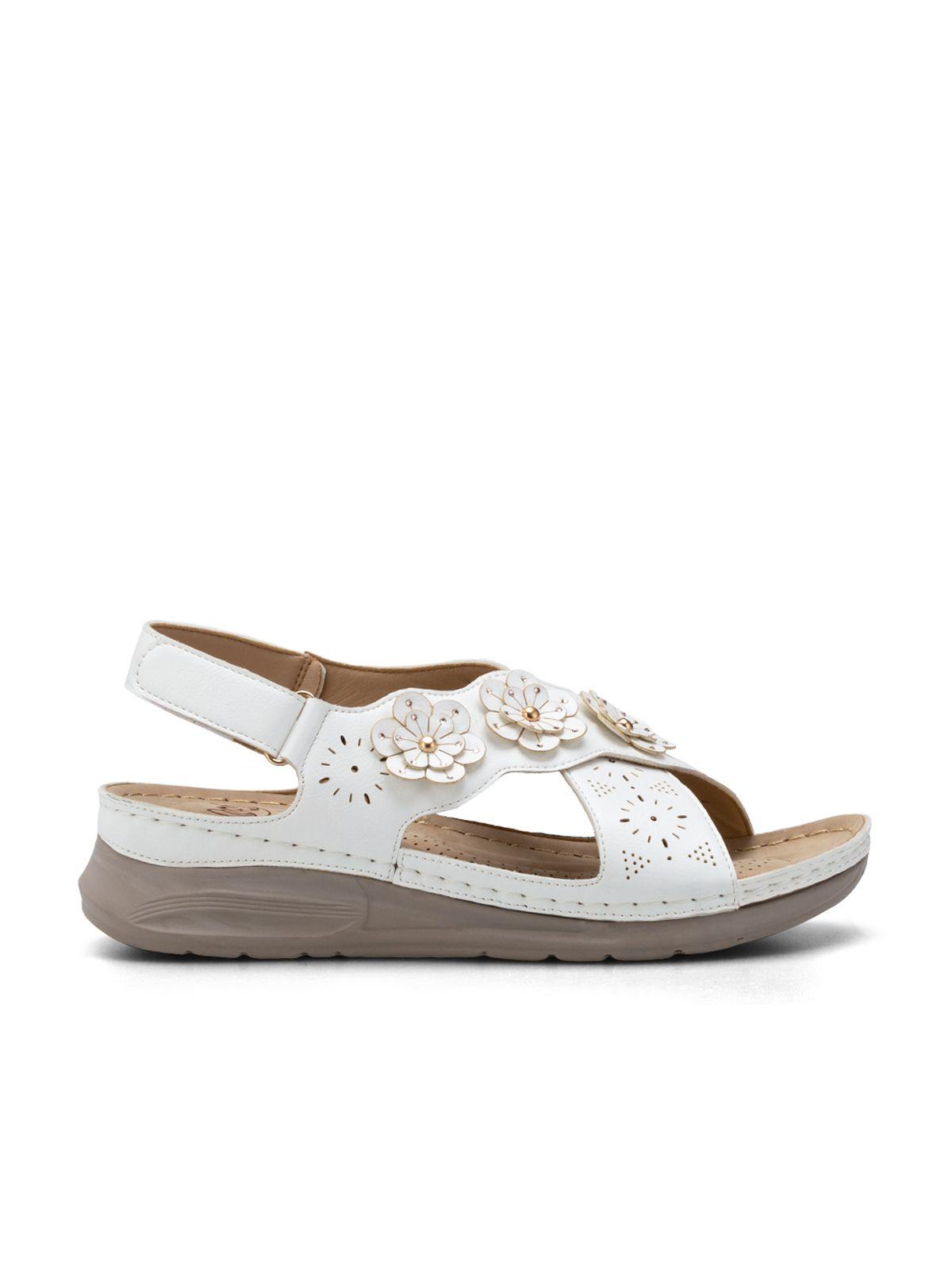Sandalia Plataforma Blanco Casual JS39 Weide-1