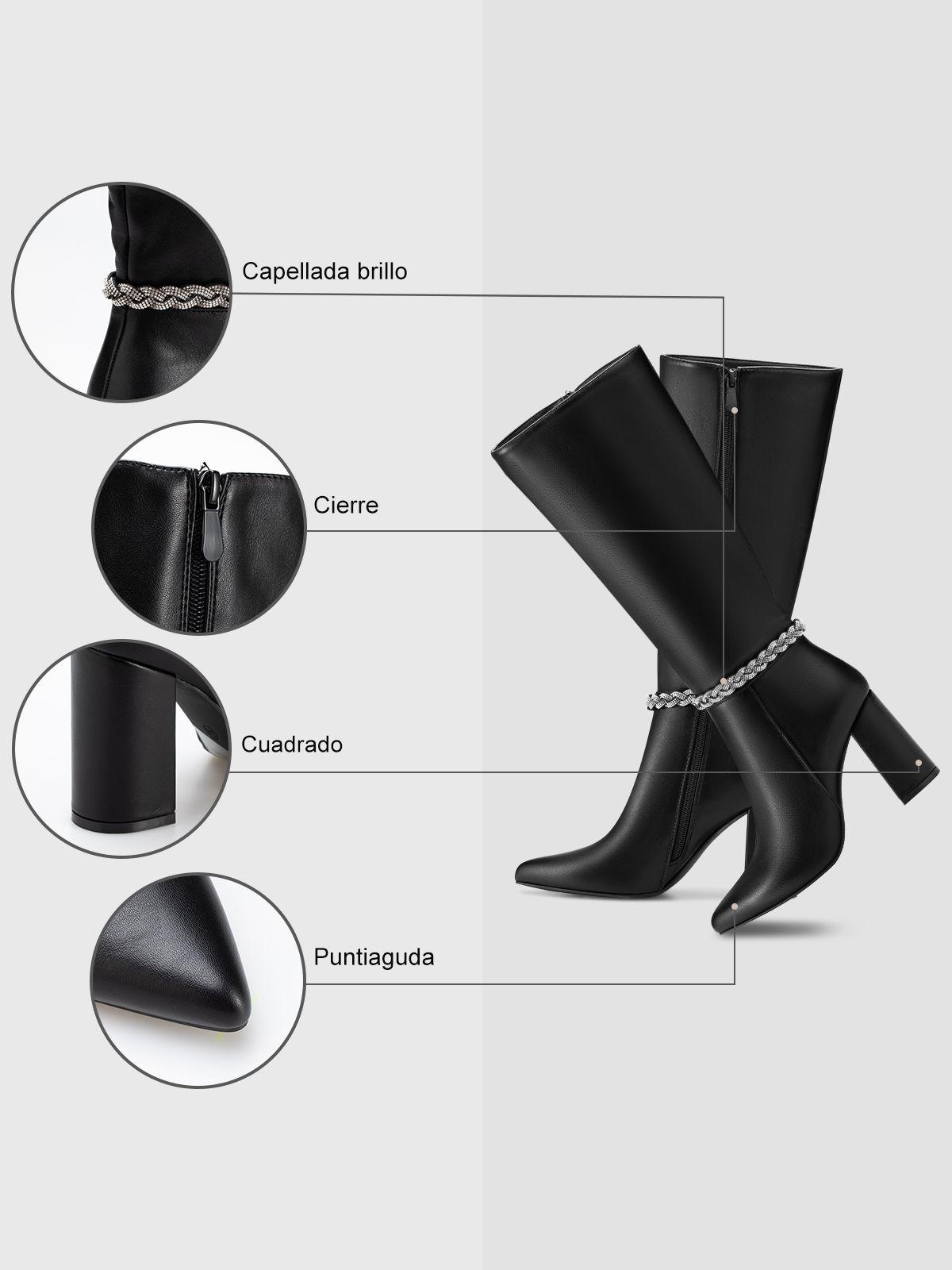 Bota Mujer Elena Negro Weide-6