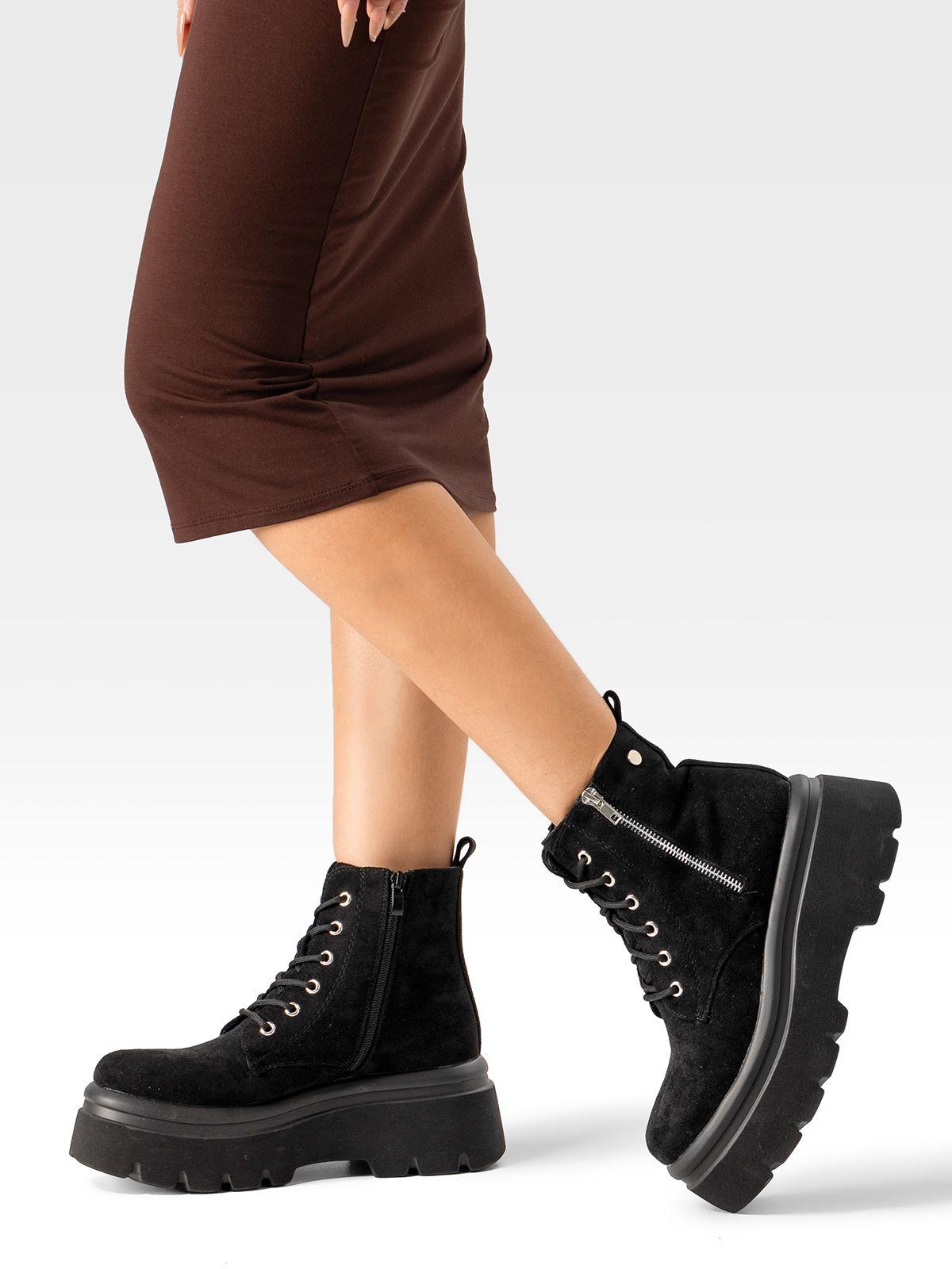 Botin Casual Mujer Eco Cuero Plataforma Weide DH87-2