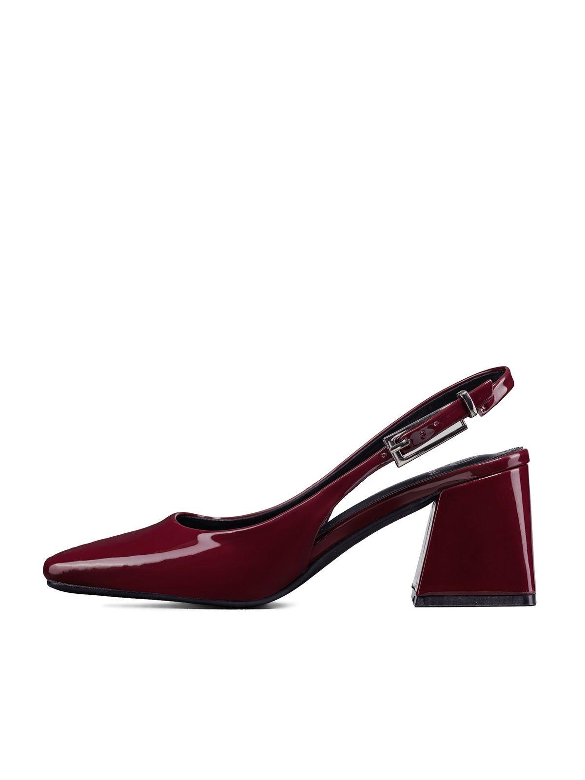 Zapato Taco Talón abierto Simil Charol  Mujer Weide YOU538-6