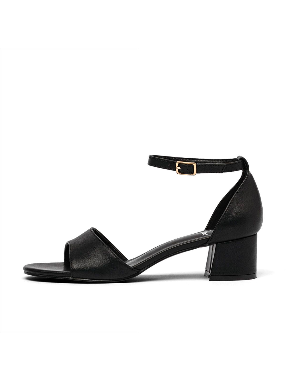 Sandalia Taco  Negra Fiesta Mujer Weide QIU238-1