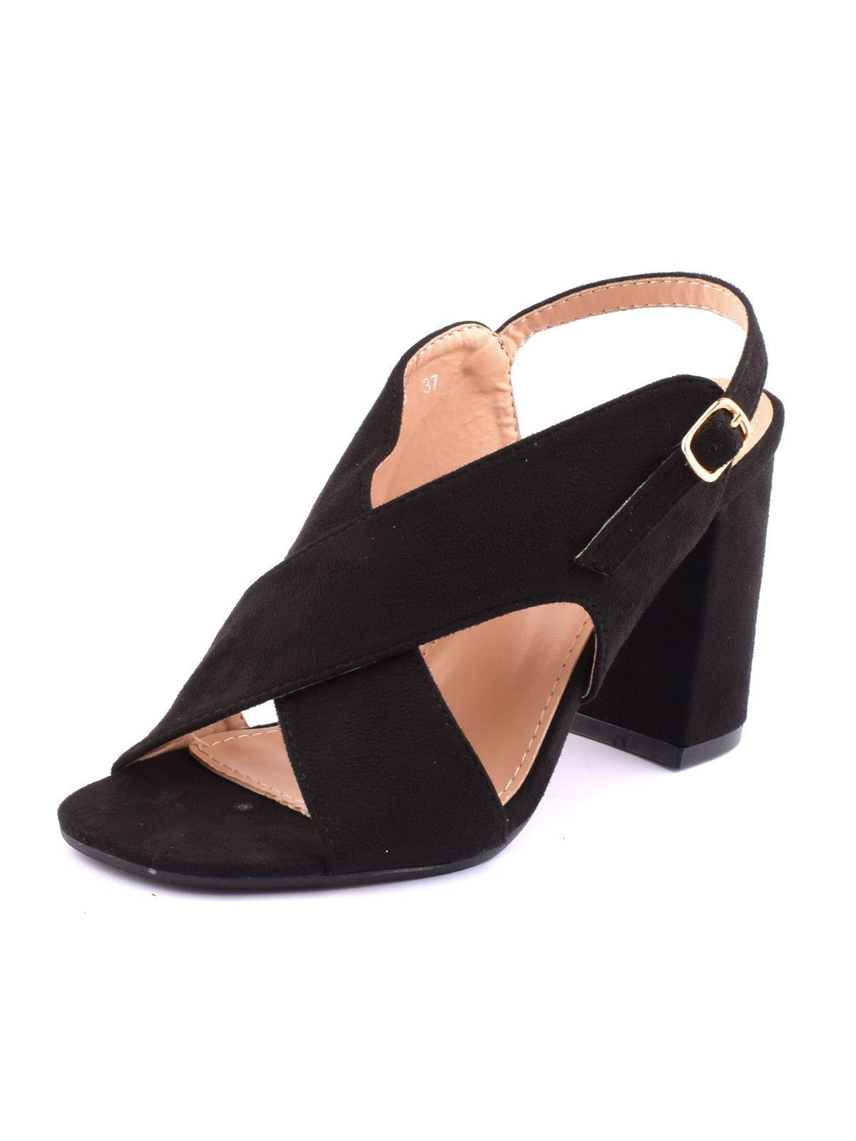 Sandalia Taco Ilonka Negro Weide-1