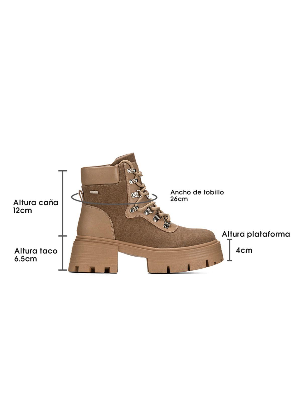 Botin Caqui Casual Mujer Weide DH73-5