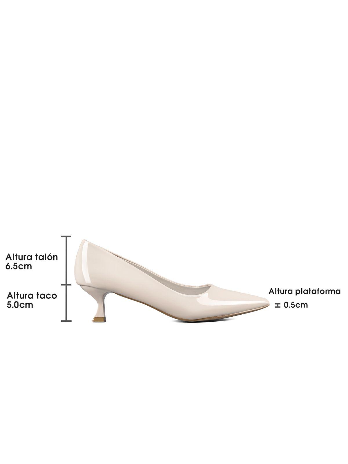 Zapato Taco Mujer Charol Goma Formal Elegante Weide QIU391-3