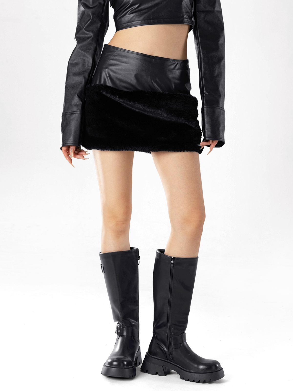 Botas Largas Mujer De Moda Tacon Grueso Vintage Weide CZY613-1