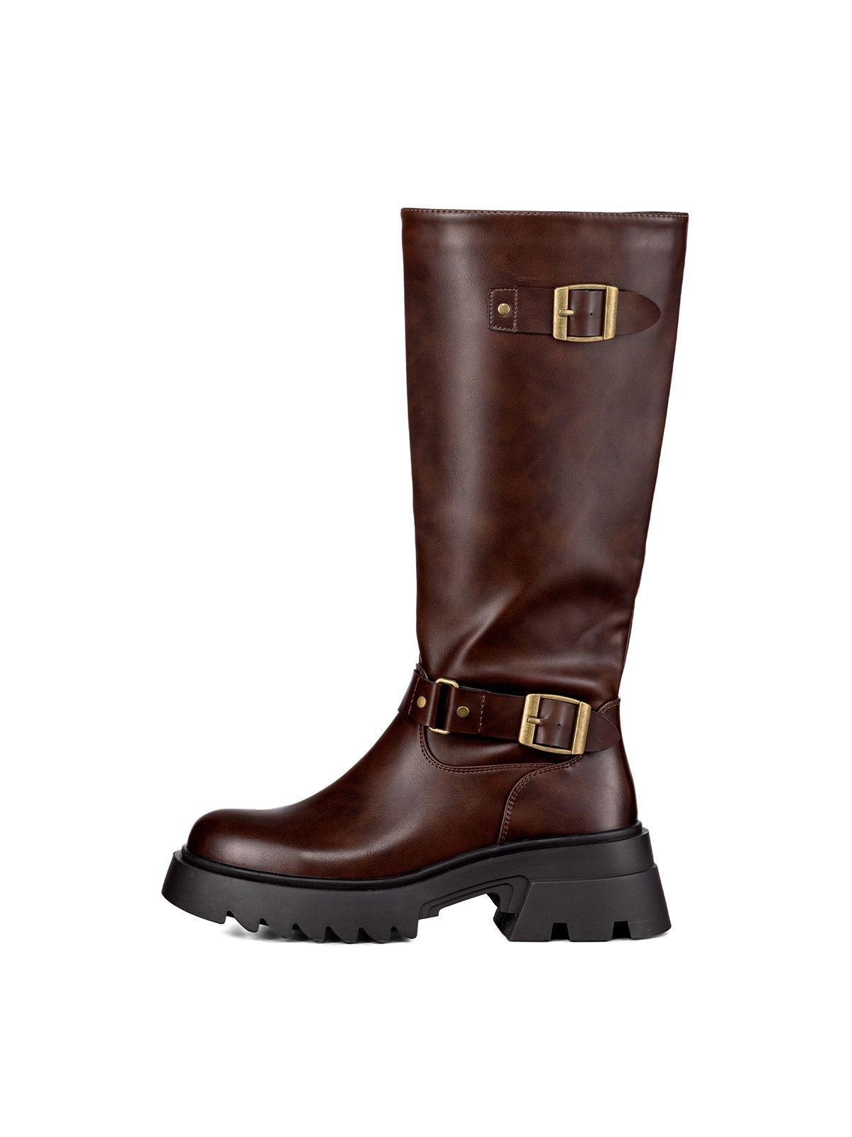 Botas Largas Mujer De Moda Tacon Grueso Vintage Weide CZY613-2