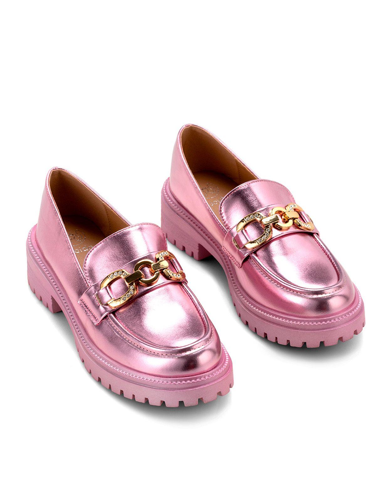 Zapato Taco Rosado Casual JN20 Weide-2