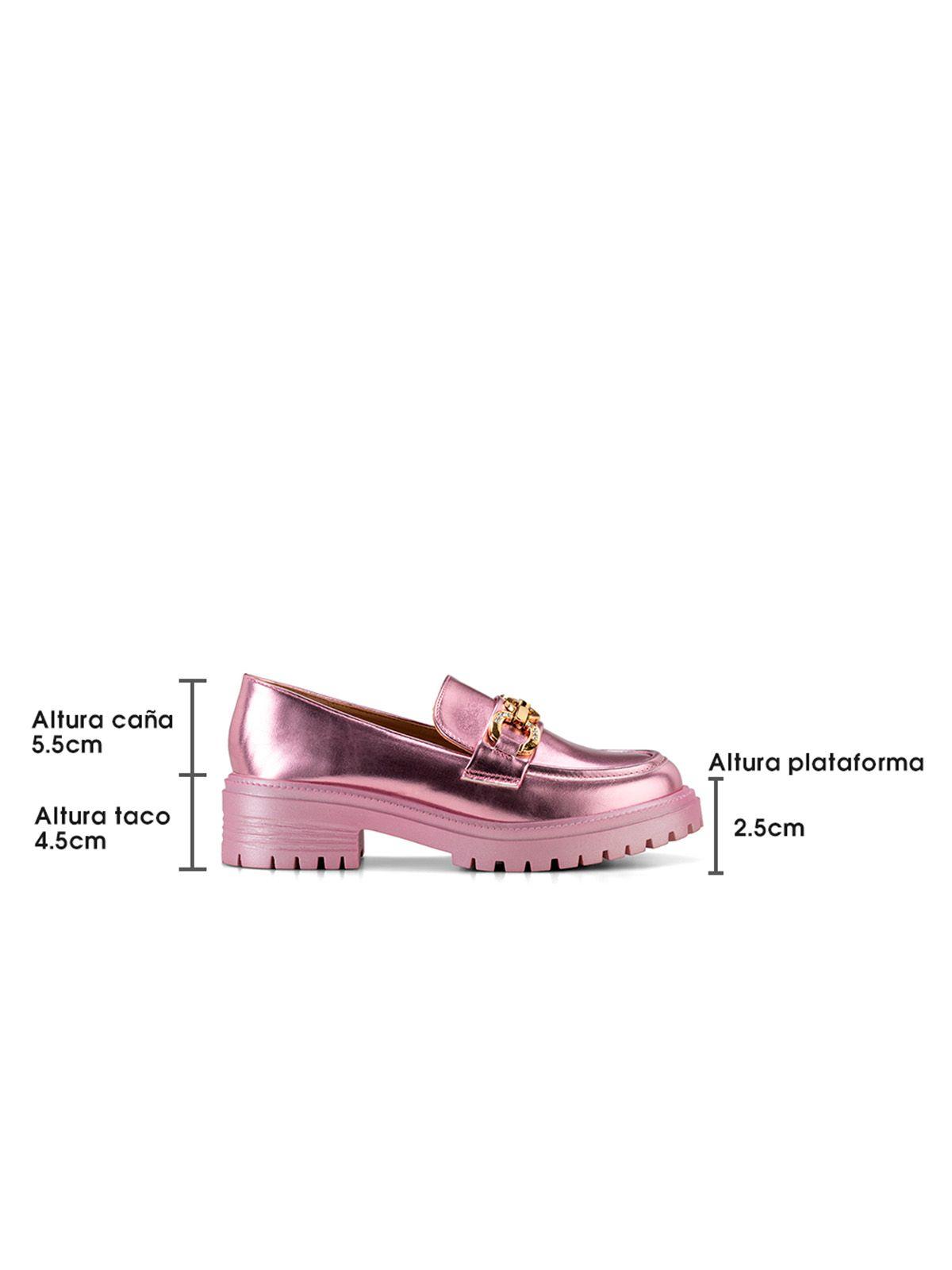 Zapato Taco Rosado Casual JN20 Weide-4