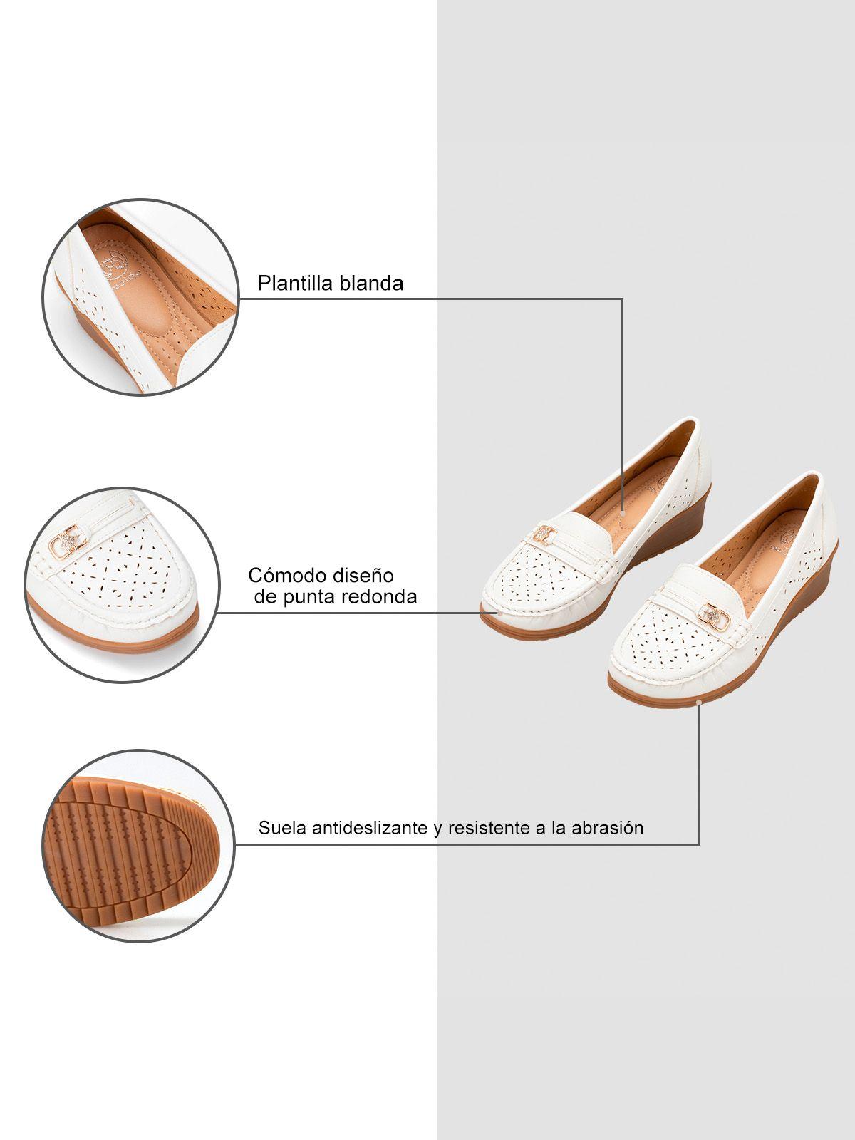Mocasin Abril Blanco Weide-4
