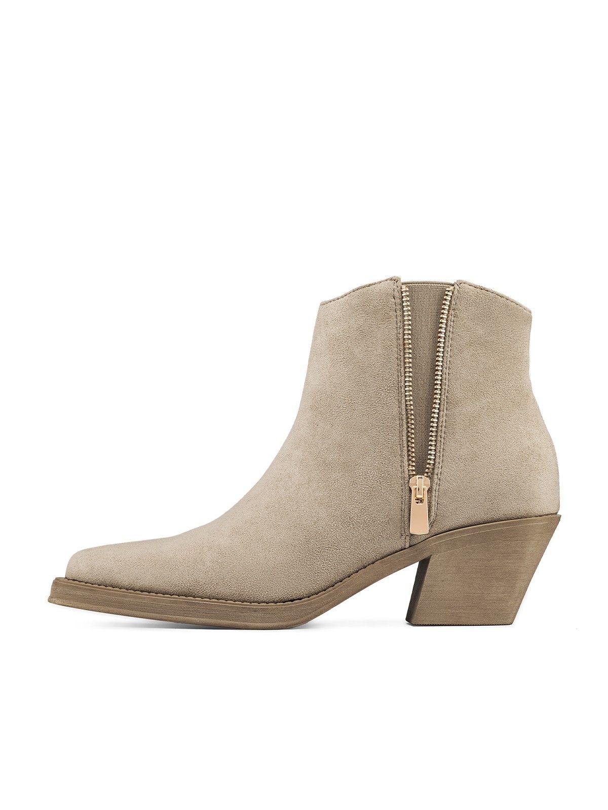 Botín Taco Mujer Casual PU Weide CZY651-4