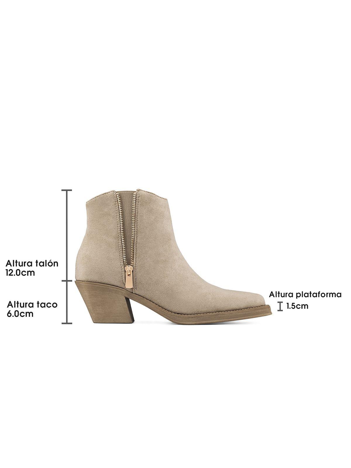 Botín Taco Mujer Casual PU Weide CZY651-7