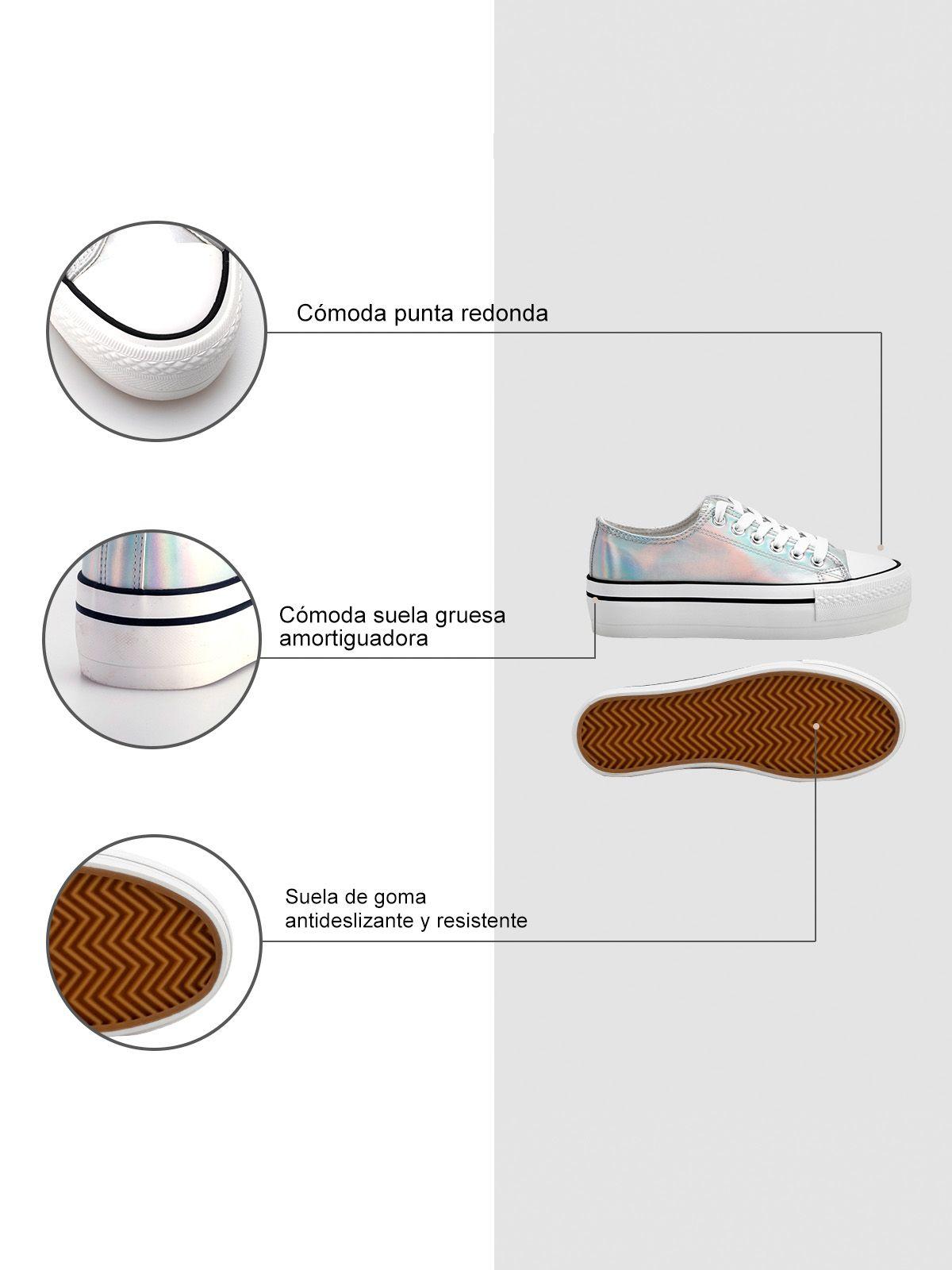 Zapatilla Aroa Plateado Weide-4