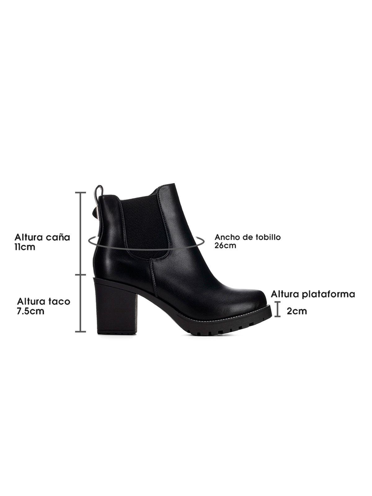 Botin Negro Casual Mujer Weide ZS37-5
