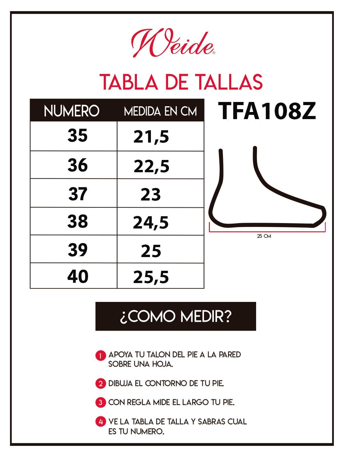 Zapatilla Lena Negro Weide-3