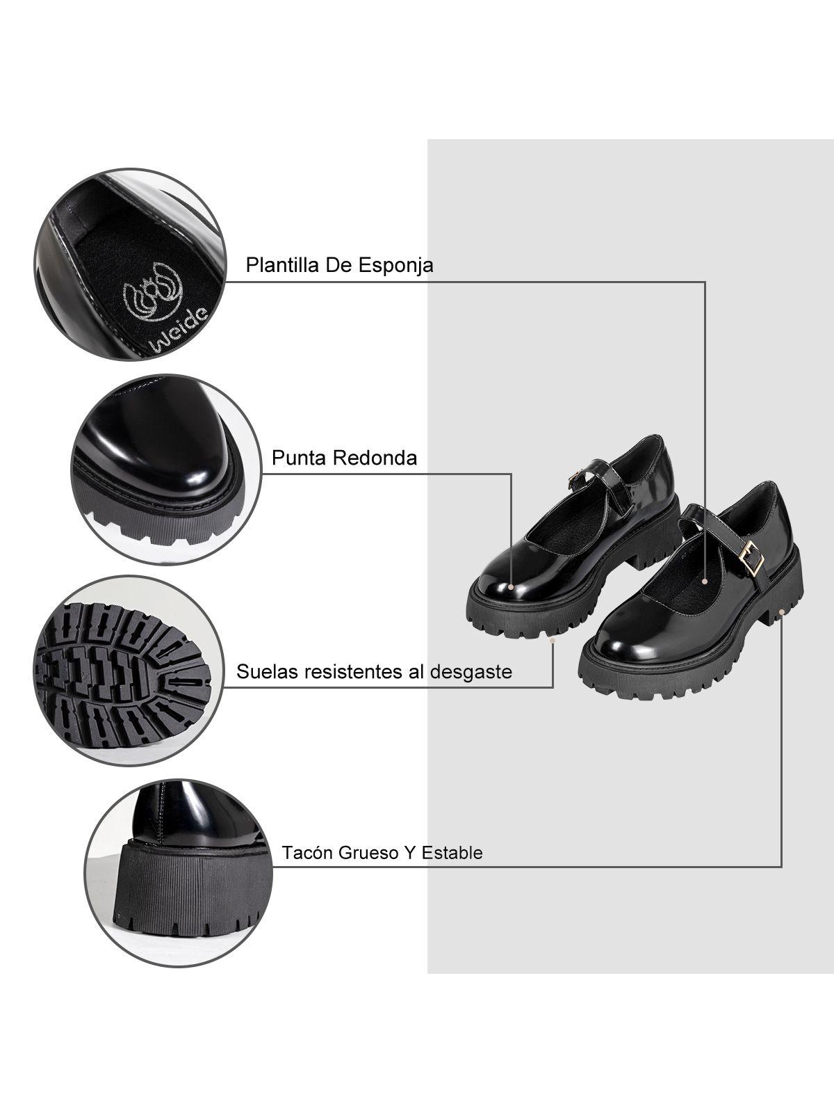 Zapatos Mary Jane Con Taco Fiesta Escolar Mujer Weide YOU250-5