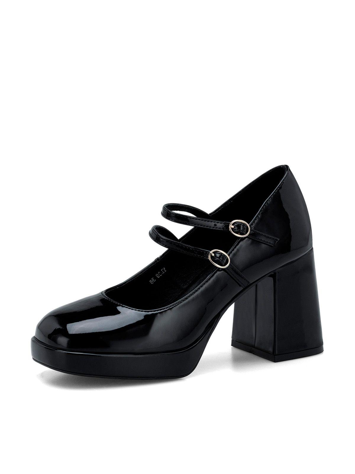 Zapato Taco Negro Casual YL39 Weide-0
