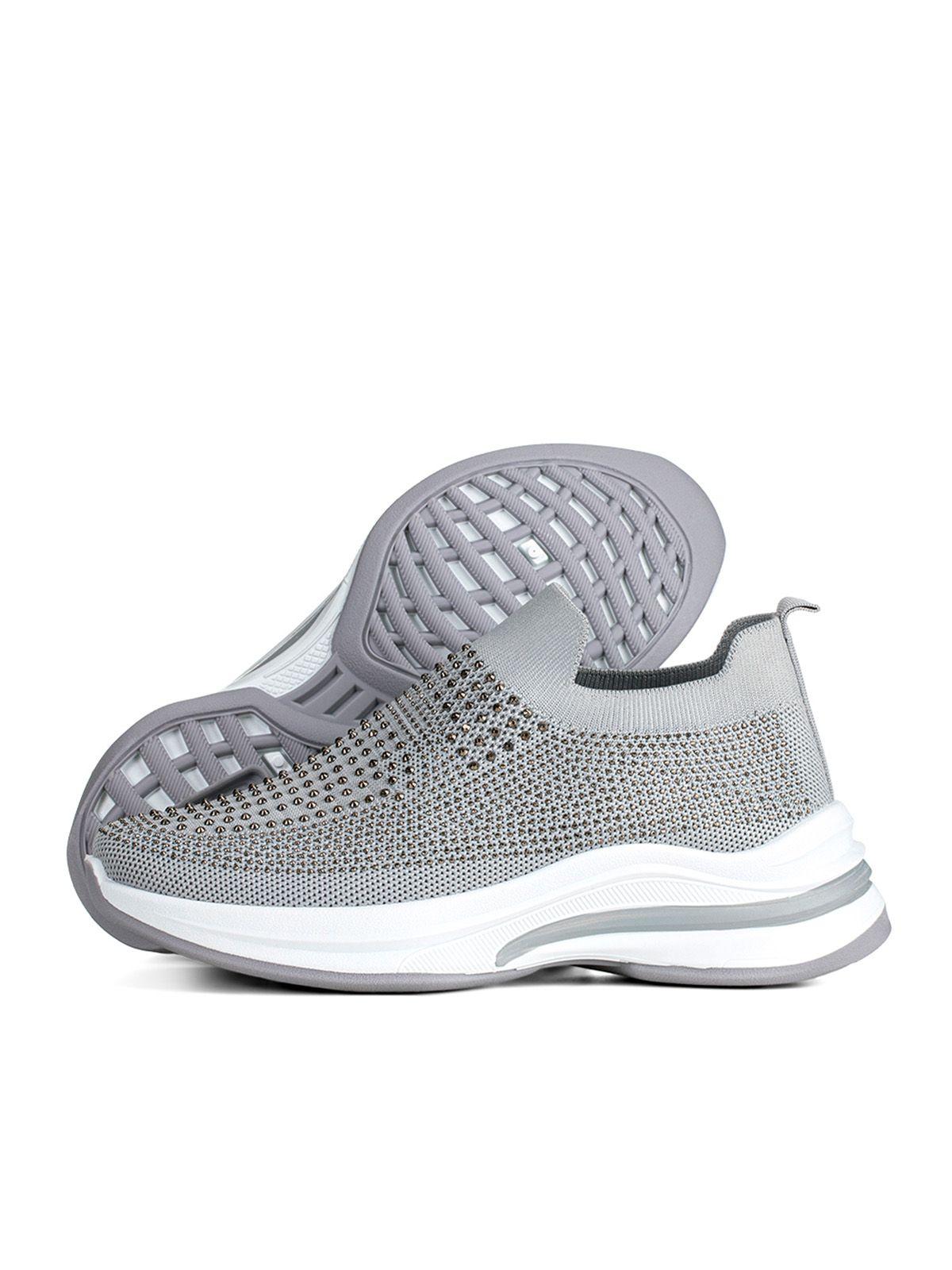 Zapatilla Gris Casual Mujer Weide TFA197-4