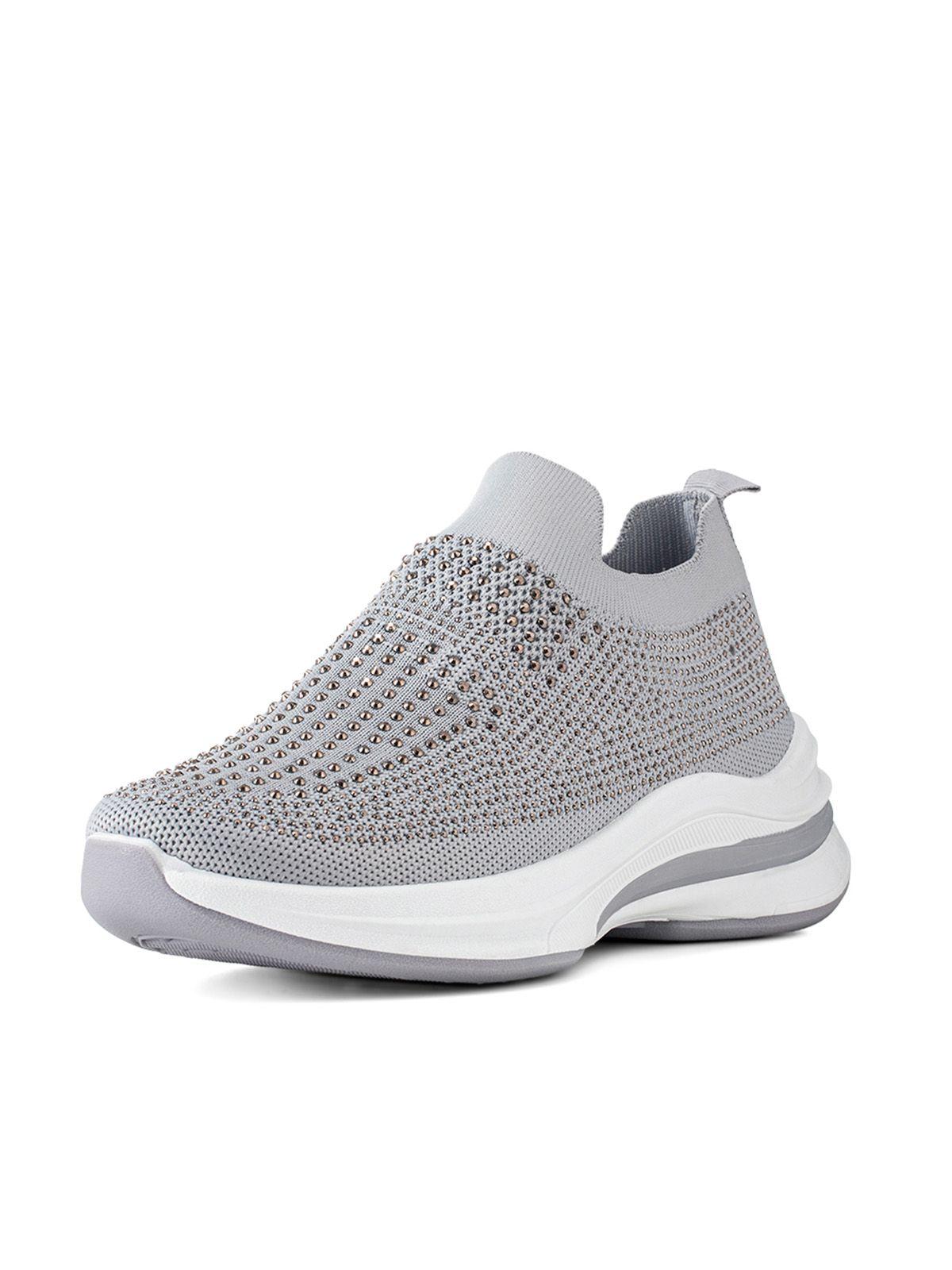 Zapatilla Gris Casual Mujer Weide TFA197-0