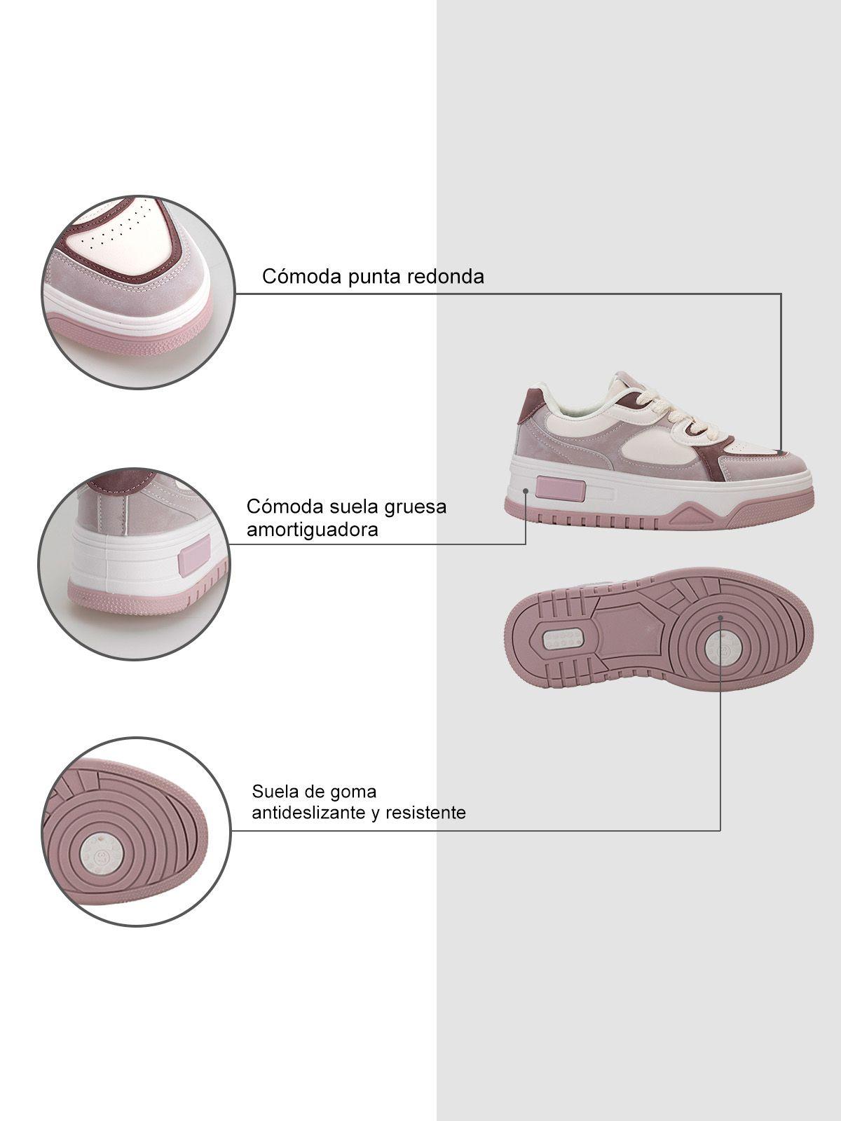 Zapatilla Morado Casual BOK107 Weide-4