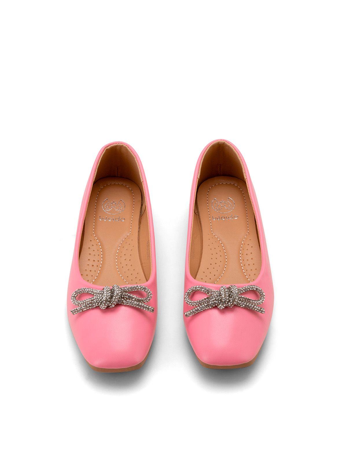 Zapato Taco Rosado Casual QIU302 Weide-2