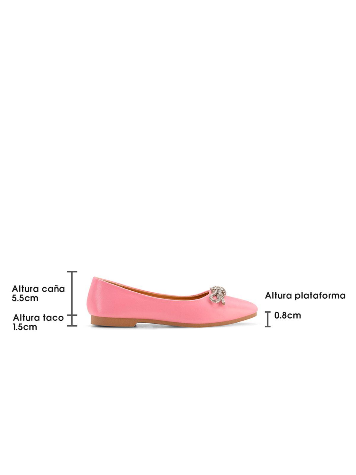 Zapato Taco Rosado Casual QIU302 Weide-4
