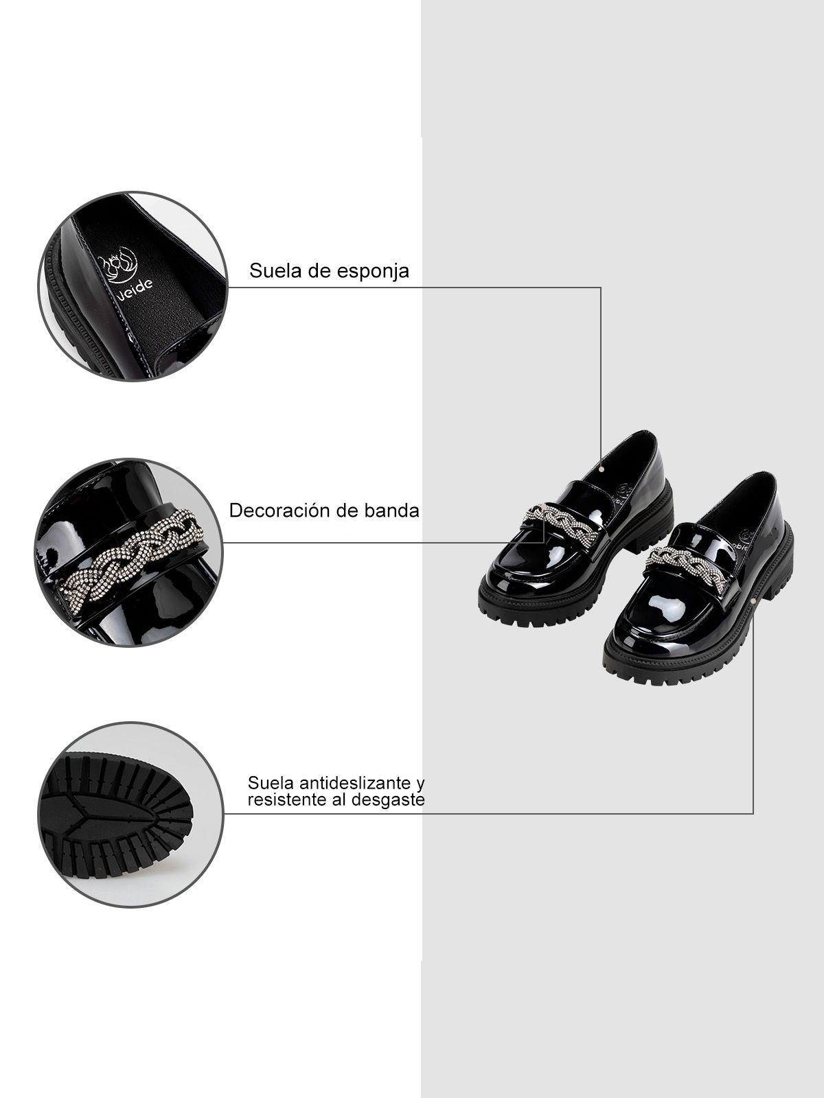 Zapato Taco Negro Casual JN21 Weide-6