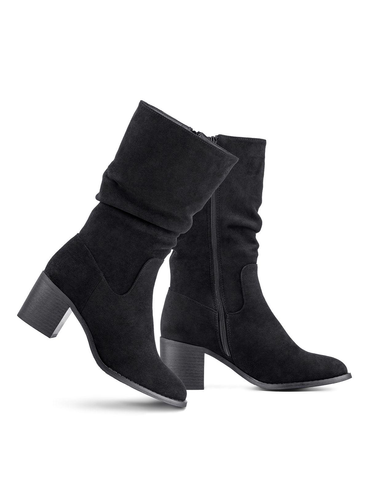 Bota Taco Mujer Outdoor PU Textil Weide HX532-3