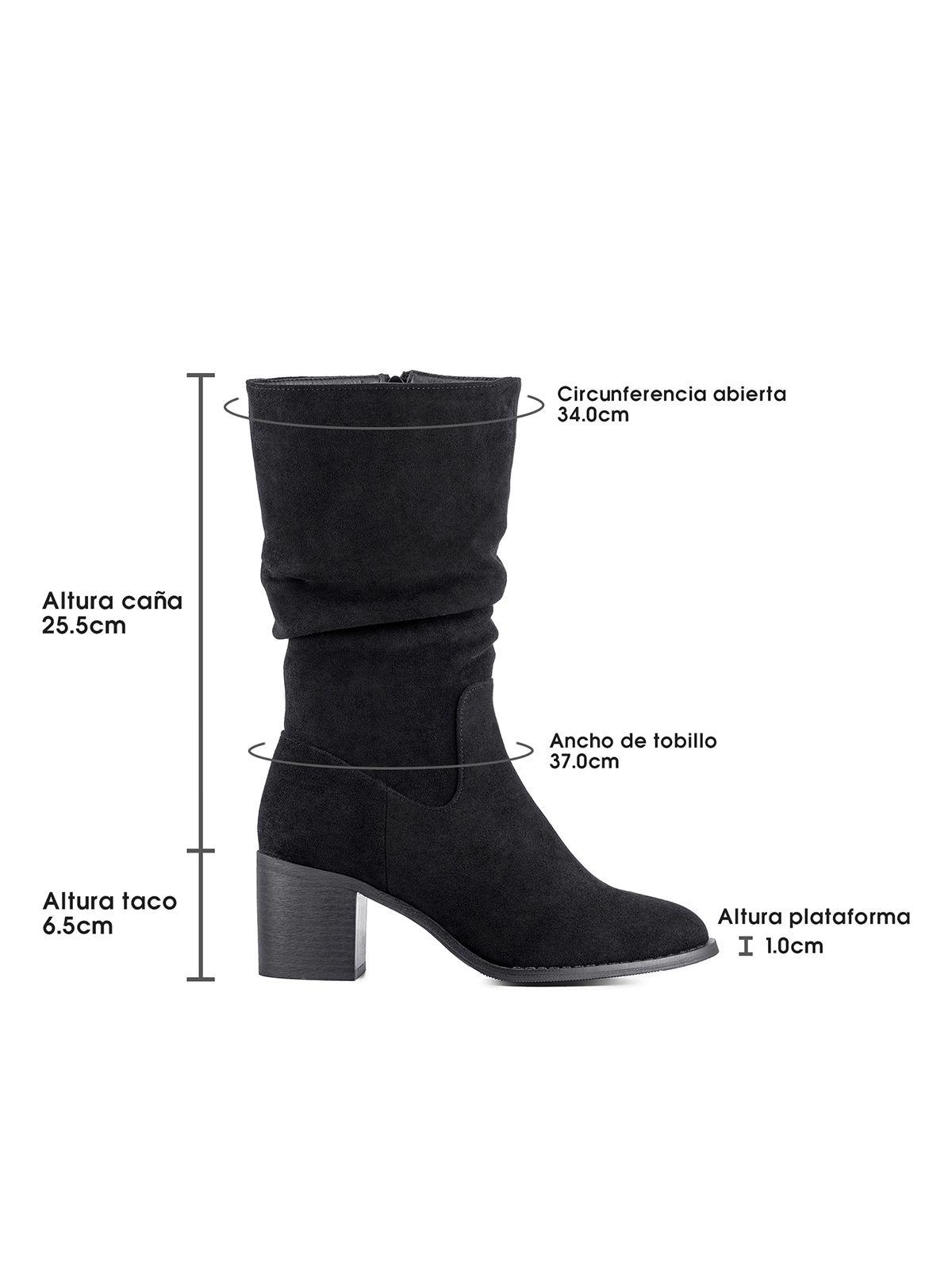 Bota Taco Mujer Outdoor PU Textil Weide HX532-5