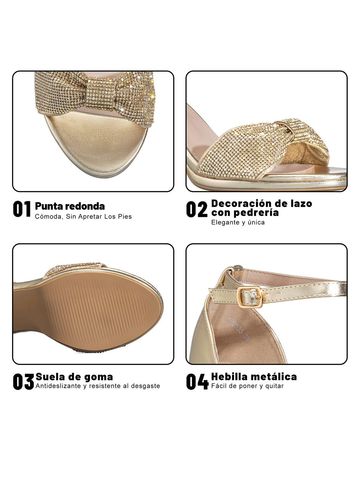 Sandalia Taco Alto Fiesta Elegante Mujer Weide YOU535-9