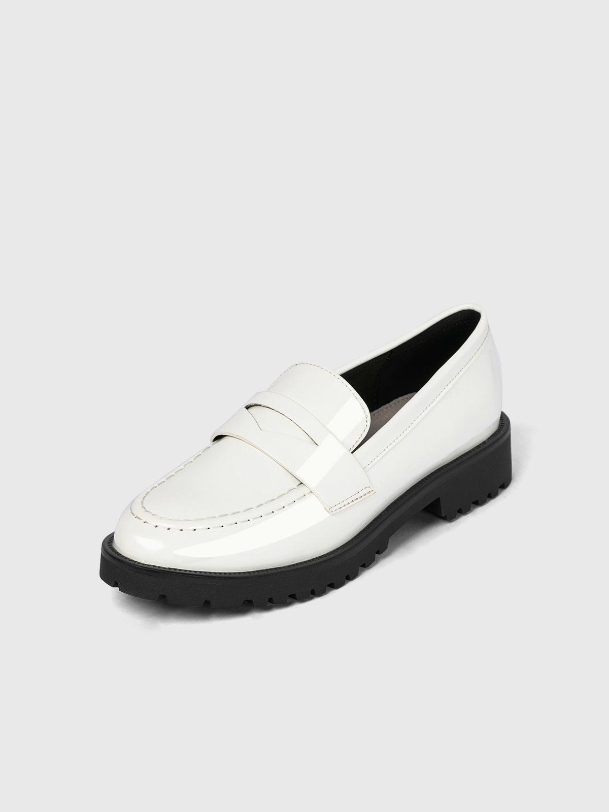 Mocasin Mujer Dominique Blanco Weide-0