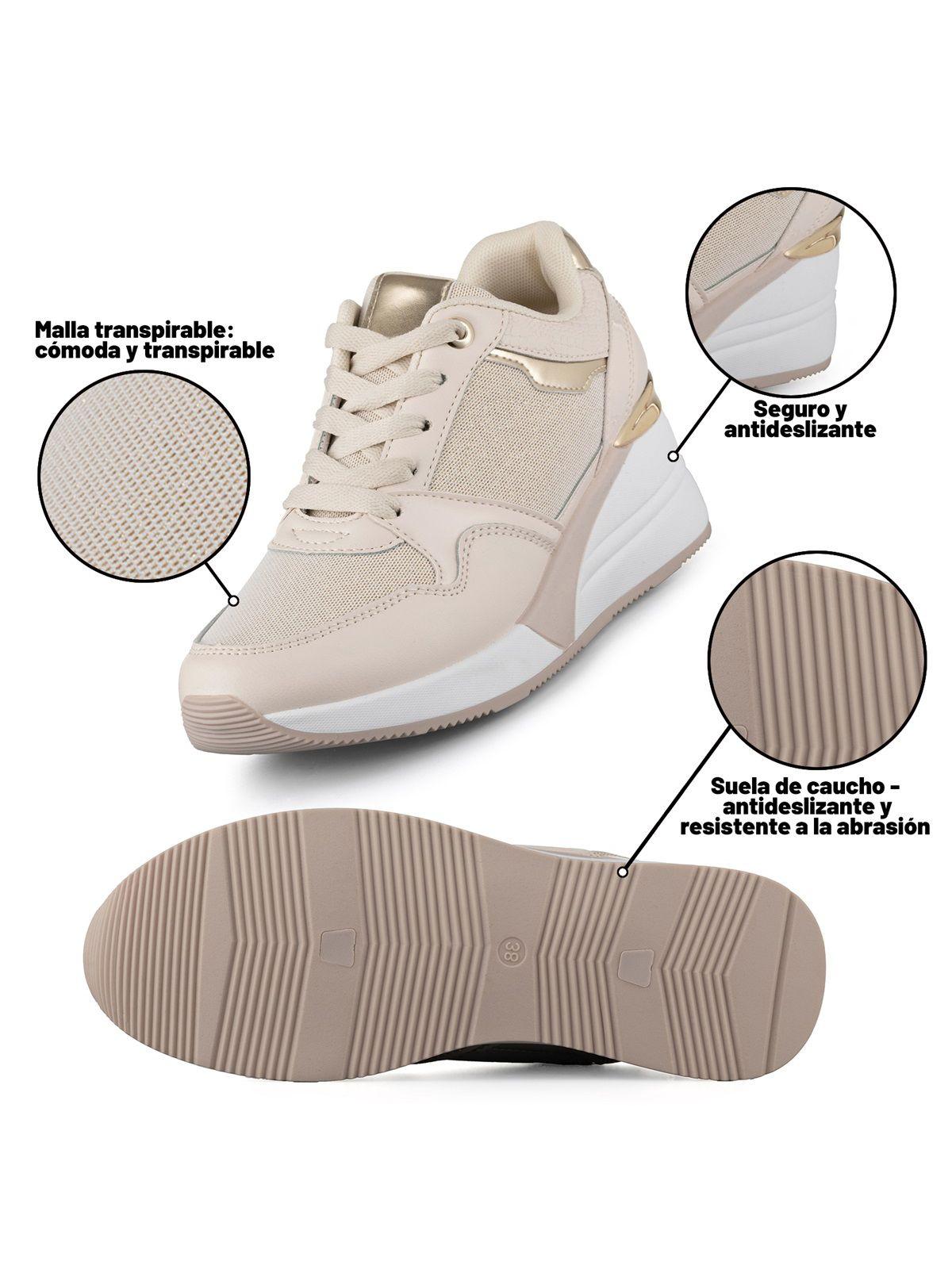 Zapatilla Casual Mujer Deportiva Urbana Moda Weide JLL015-7