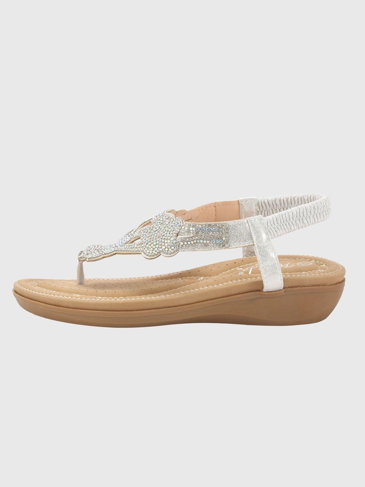 Sandalia Lucila Plateado Weide-1