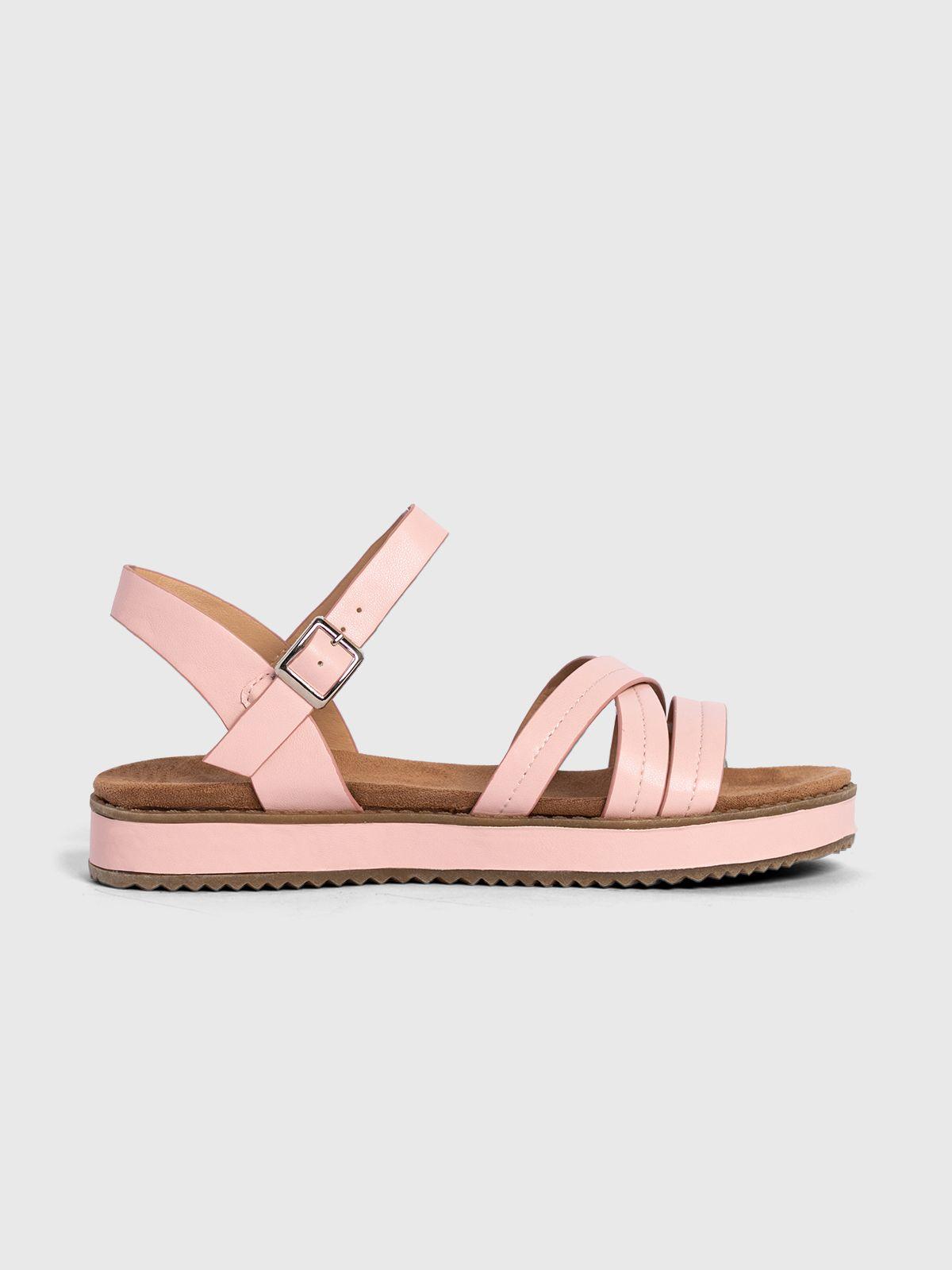 Sandalia Mujer Flor Rosado Weide-2