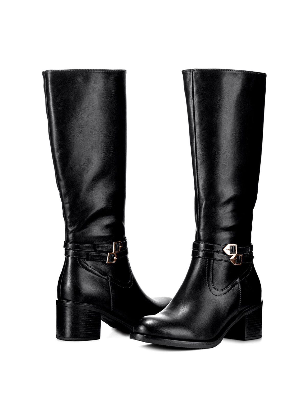 Bota Negro Casual Mujer Weide CZY582-4