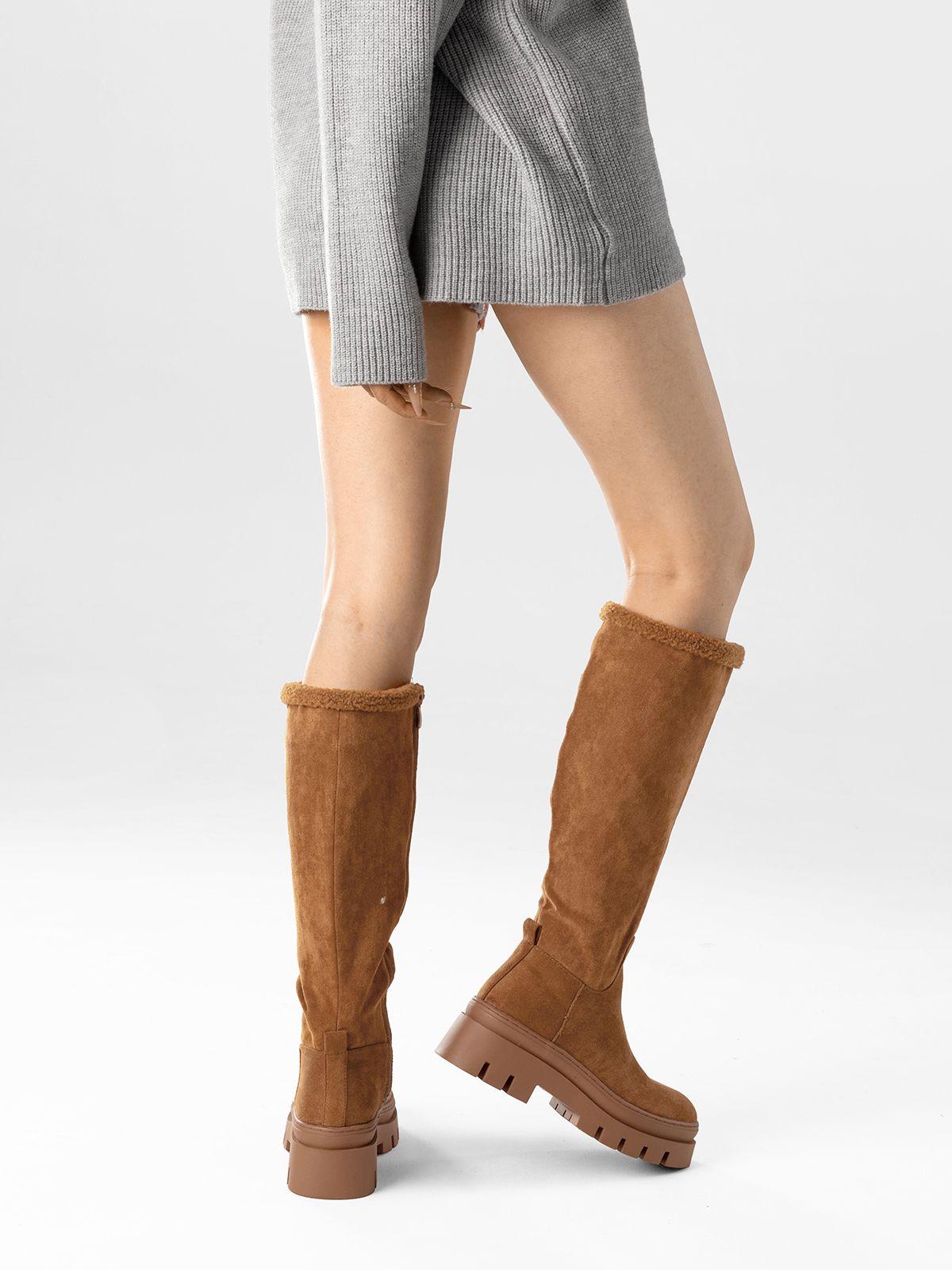 Botas Largas Mujer Casual Moda Gamuza Plataforma Weide HX511-2