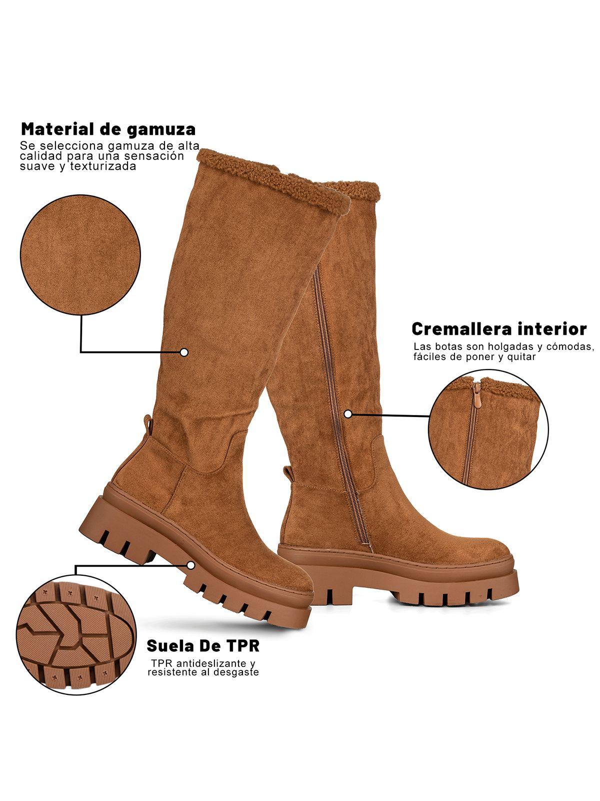 Botas Largas Mujer Casual Moda Gamuza Plataforma Weide HX511-7