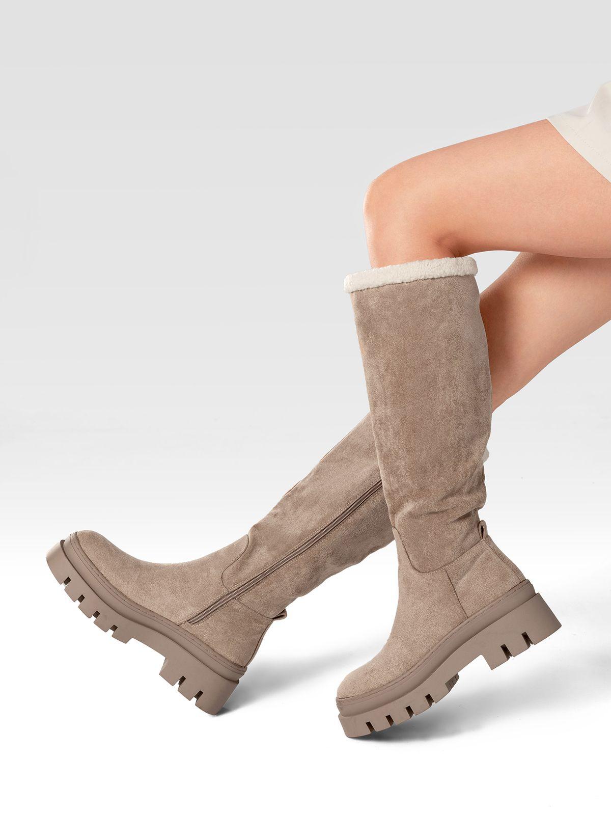 Botas Largas Mujer Casual Moda Gamuza Plataforma Weide HX511-1