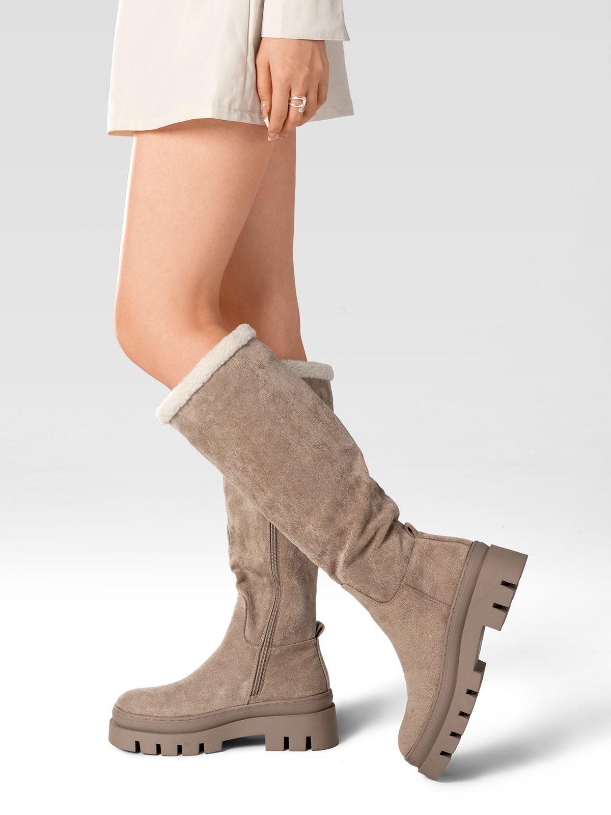 Botas Largas Mujer Casual Moda Gamuza Plataforma Weide HX511-2