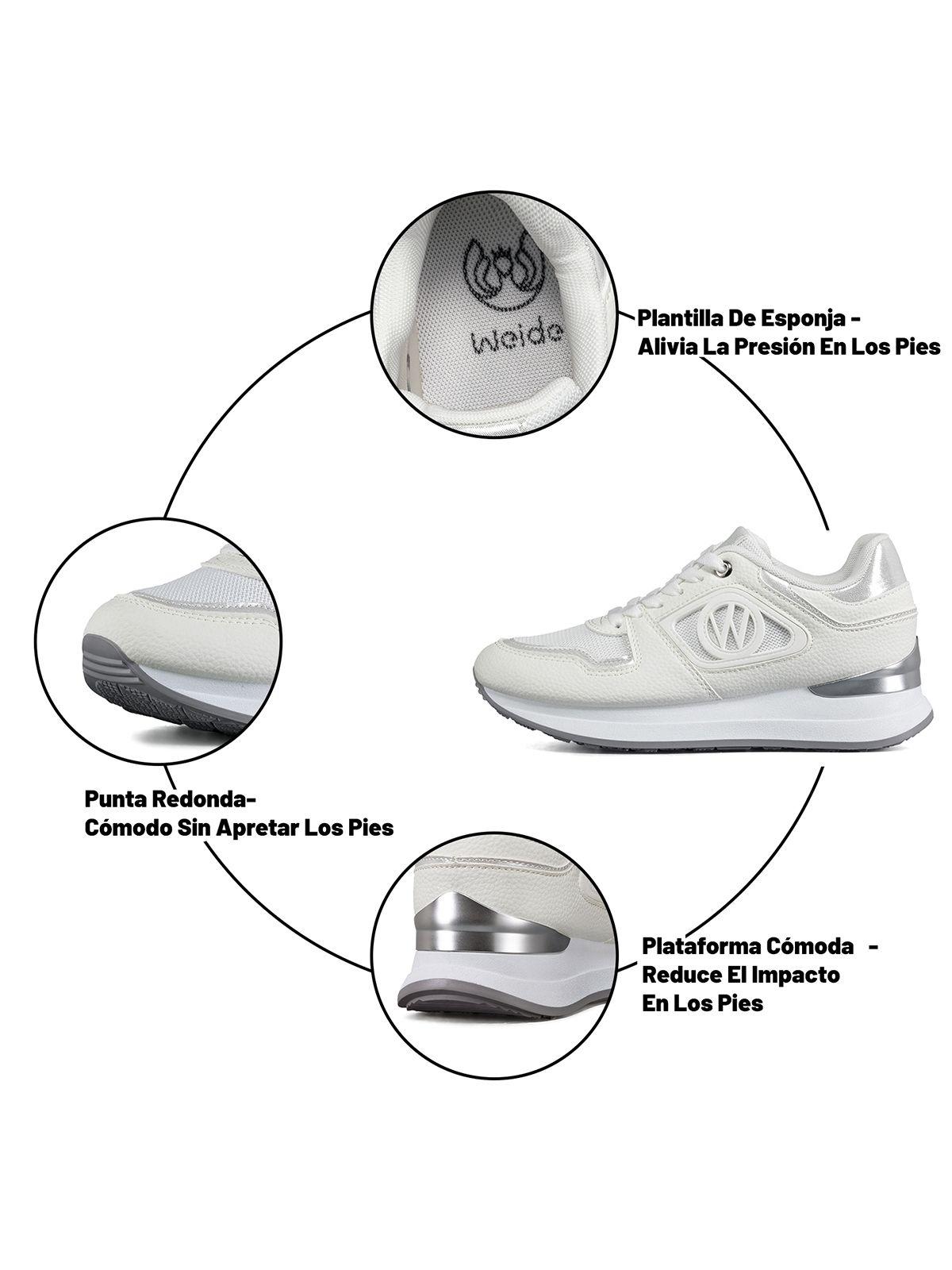 Zapatilla Casual Mujer Deportiva Urbana Vintage Weide JLL50-8