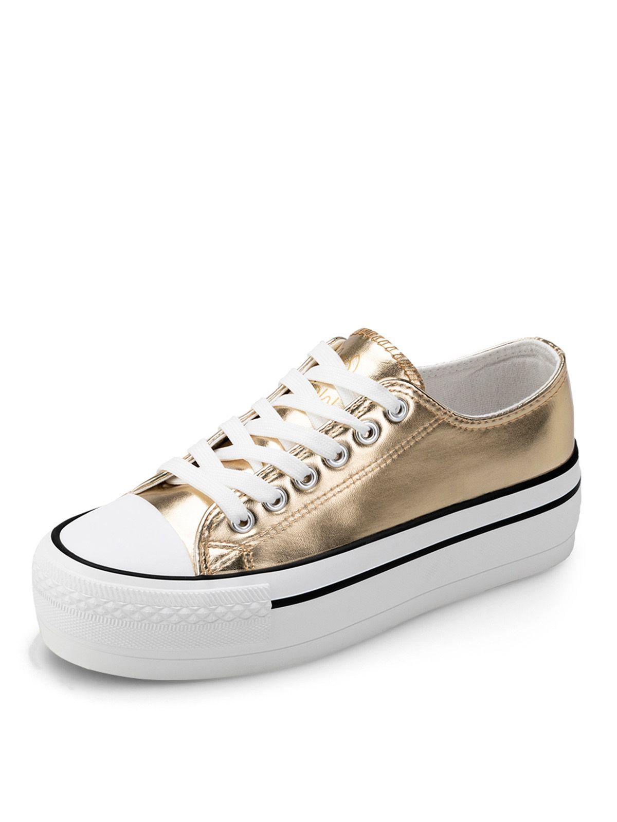 Zapatilla Aroa Dorado Weide-0